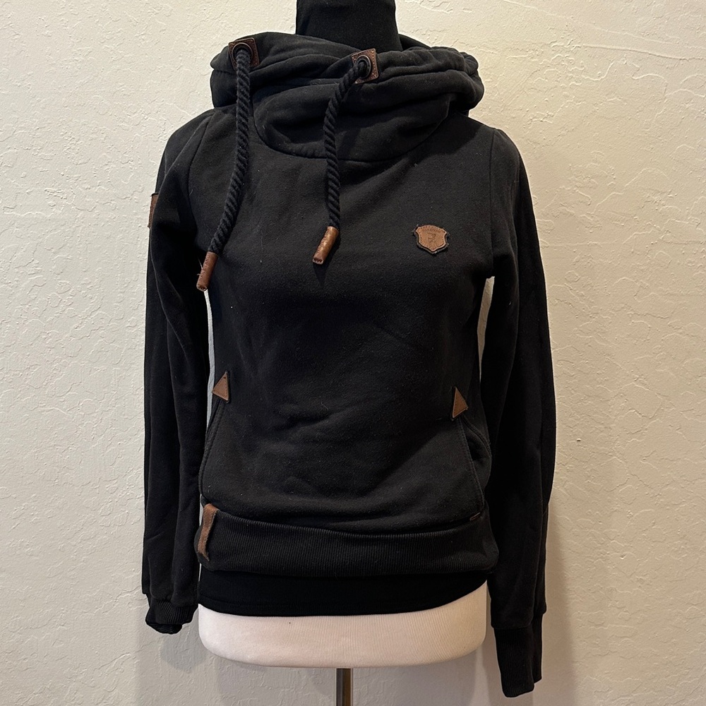 Women’s Naketano Black Cowl Neck Hoodie